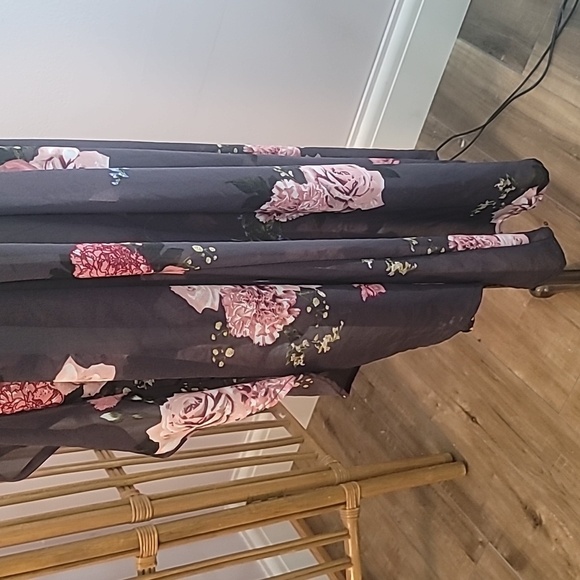Live 4 Truth grey pink floral duster cover up layer piece size XL mauve - Picture 10 of 15